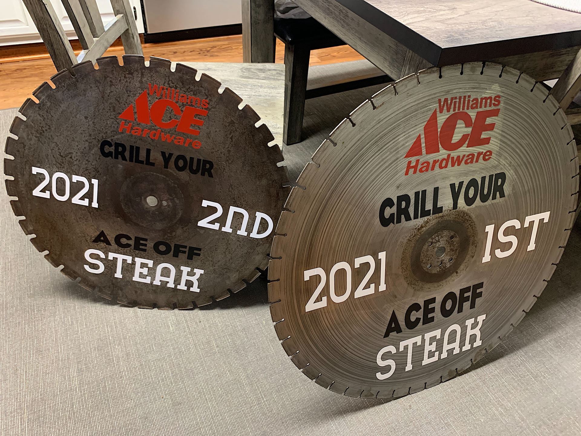 Grill Your Ace Off Saw Blade Trophy 2021